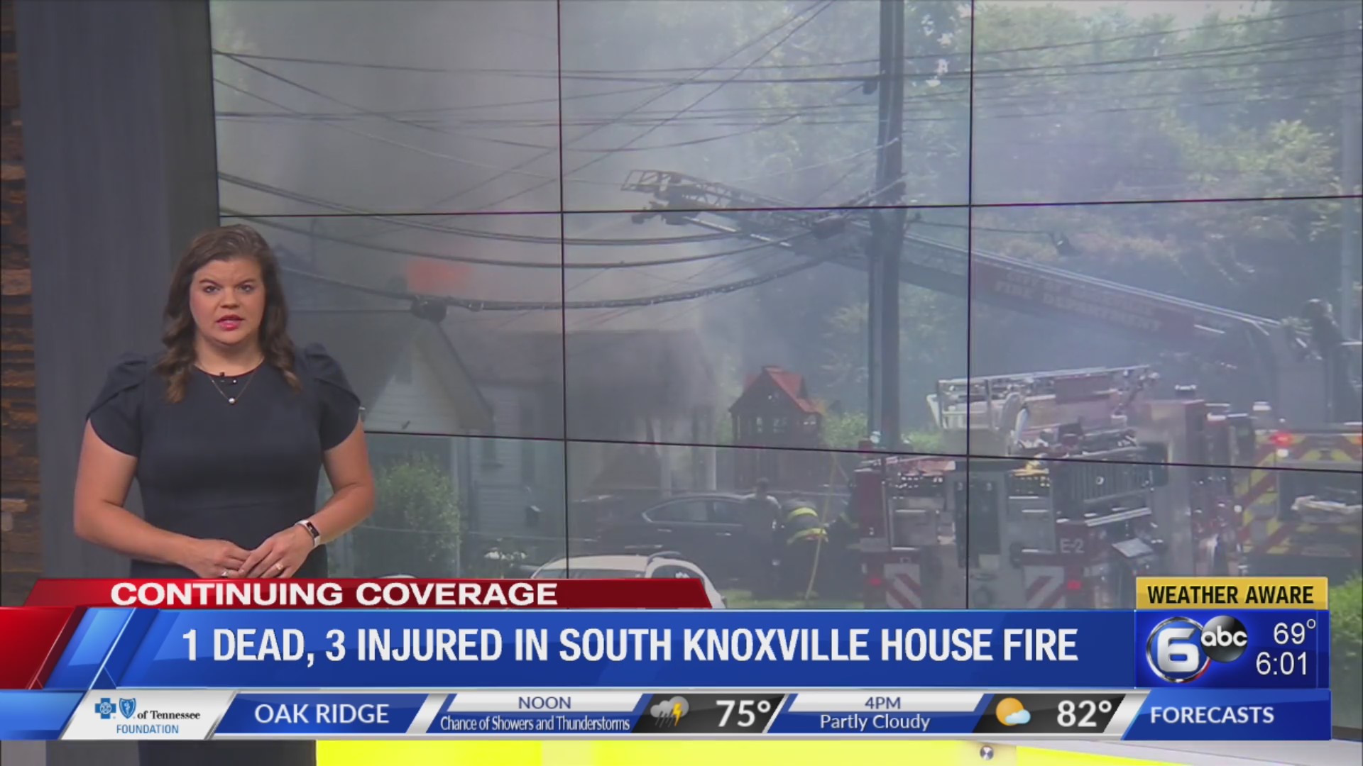1 dead, 3 injured in South Knoxville house fire – WATE 6 On Your Side