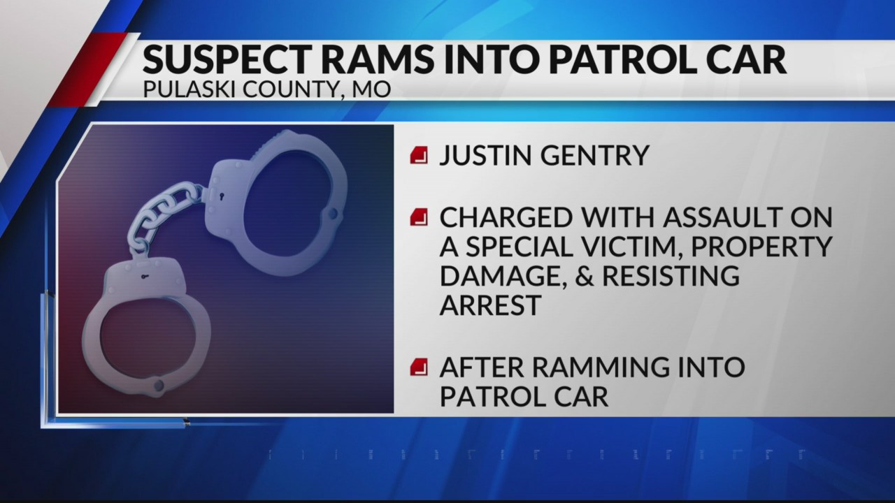 Suspect rams into Pulaski County Corporal’s patrol car KOLR