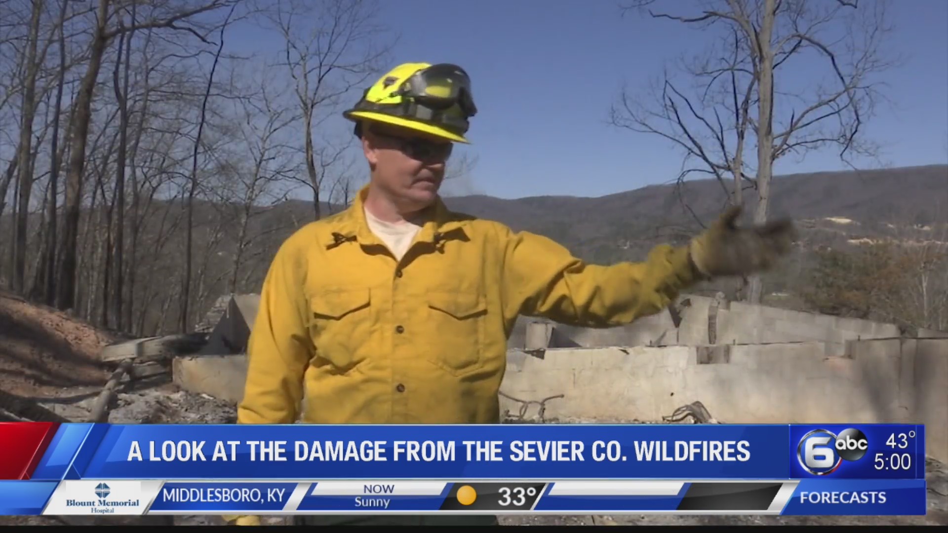 A look at the damage from the Sevier County wildfires – WATE 6 On Your Side