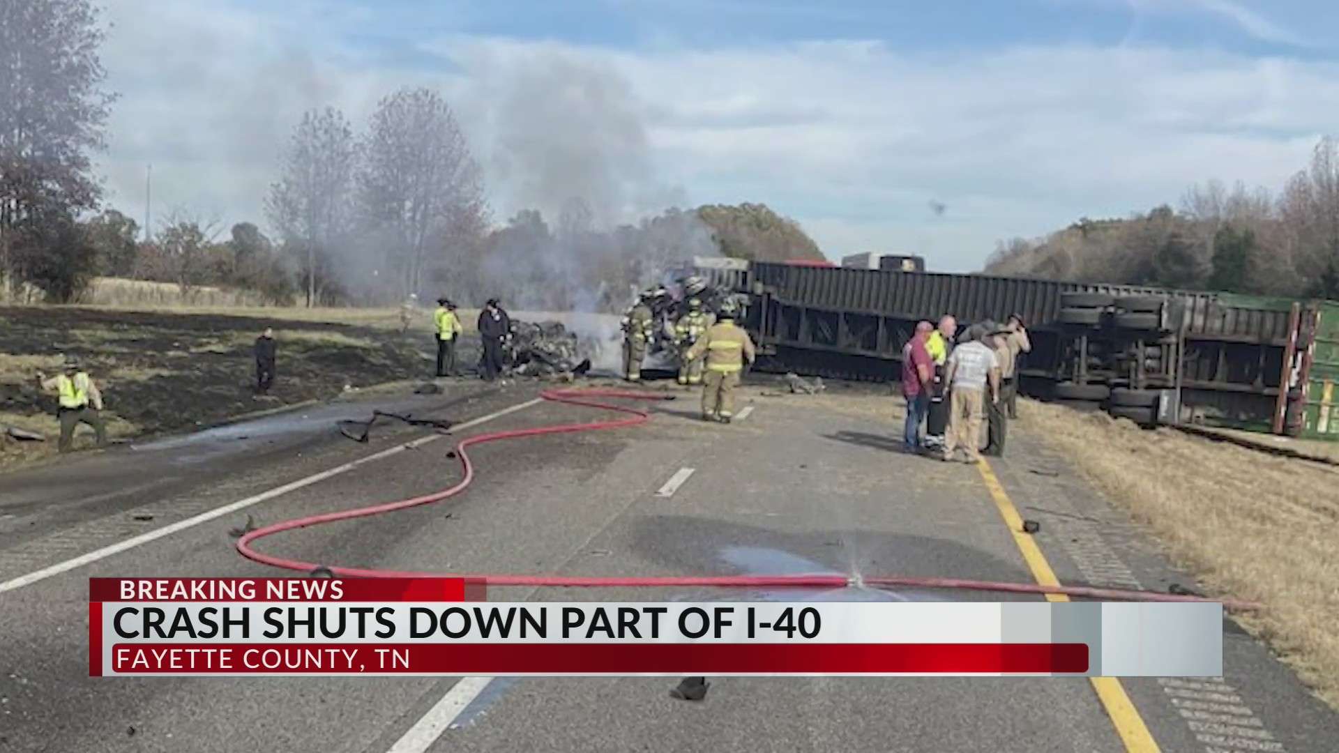 Crash on I-40 in Fayette County causes major backup – WREG.com