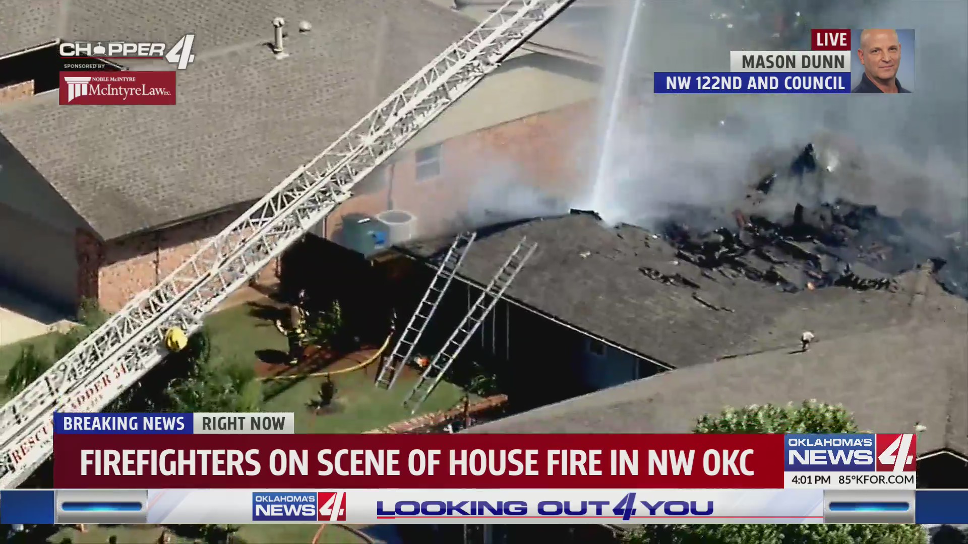 Firefighters on scene of house fire in NW OKC – KFOR.com Oklahoma City