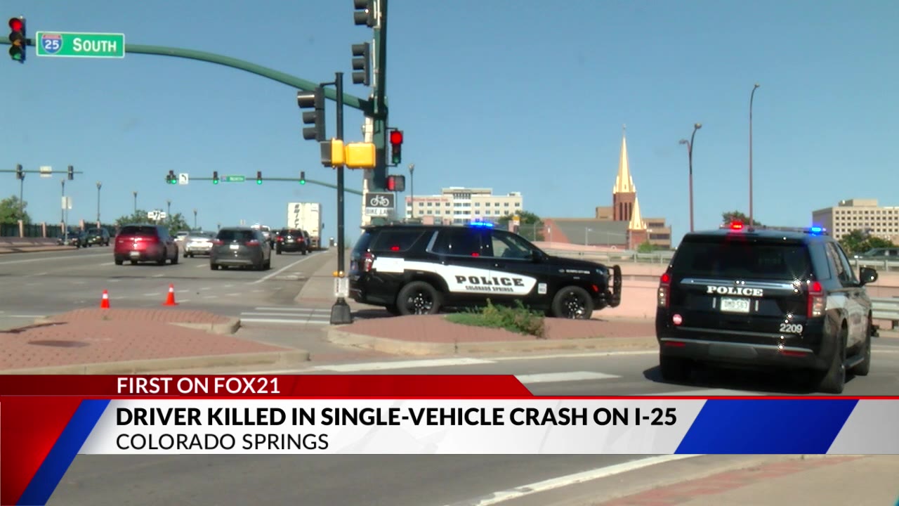UPDATE: Driver dies of injuries after crash on I-25 – FOX21 News Colorado