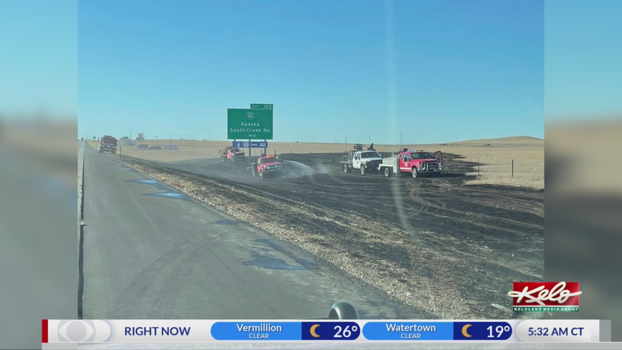 Crews battle grass fire near Kadoka