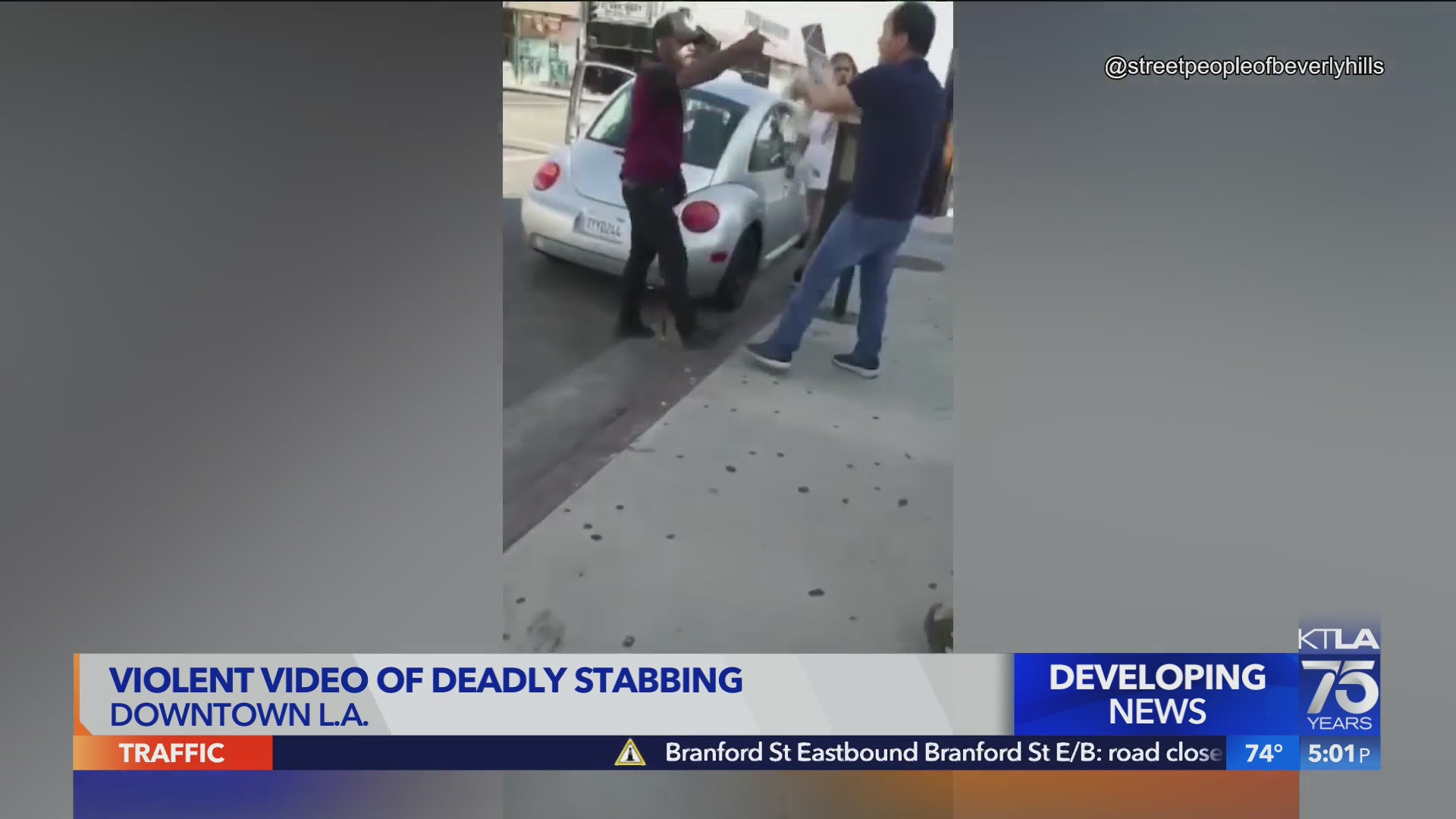 2 teens arrested in fatal stabbing in downtown L.A. – KTLA