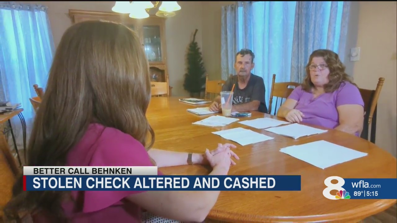 Couple’s $153 utility check stolen, altered and cashed for $4,523 – WFLA