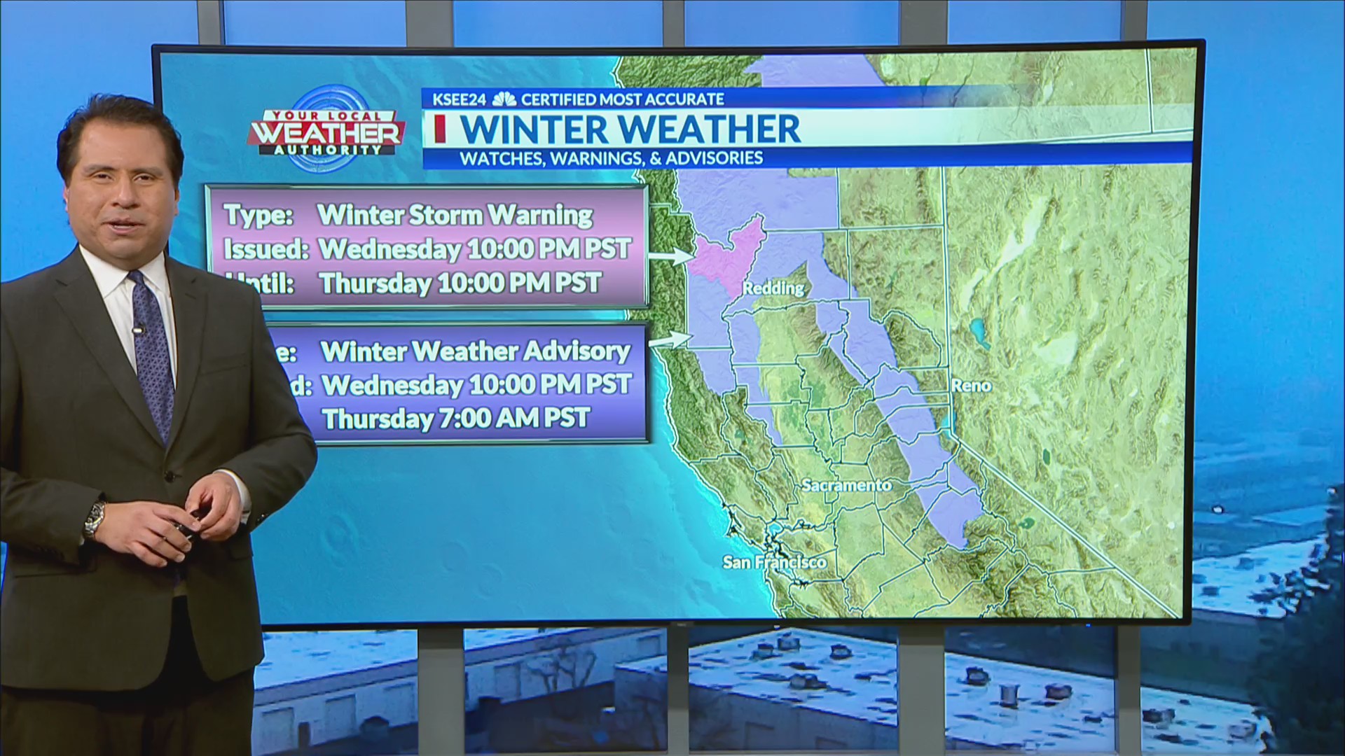 Wednesday Sierra Forecast