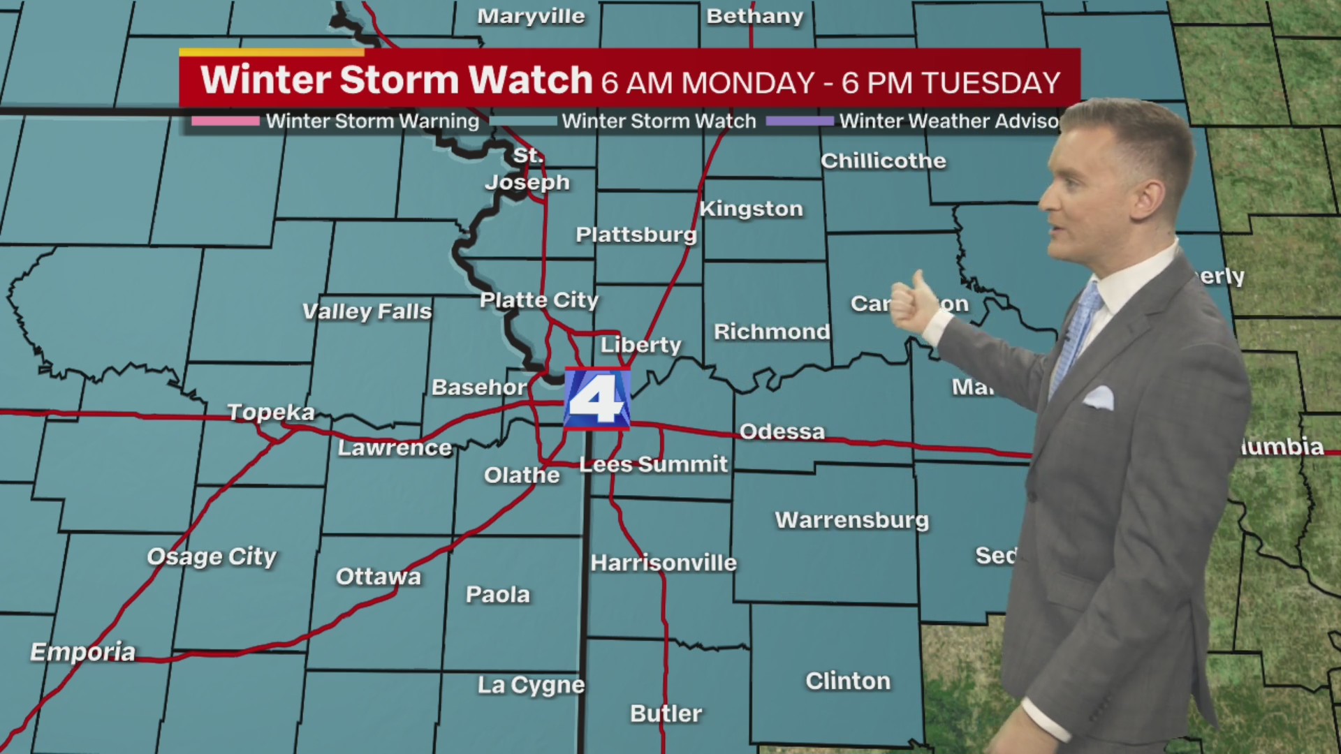 Winter Storm Watch for Monday & Tuesday – FOX 4 Kansas City WDAF-TV ...