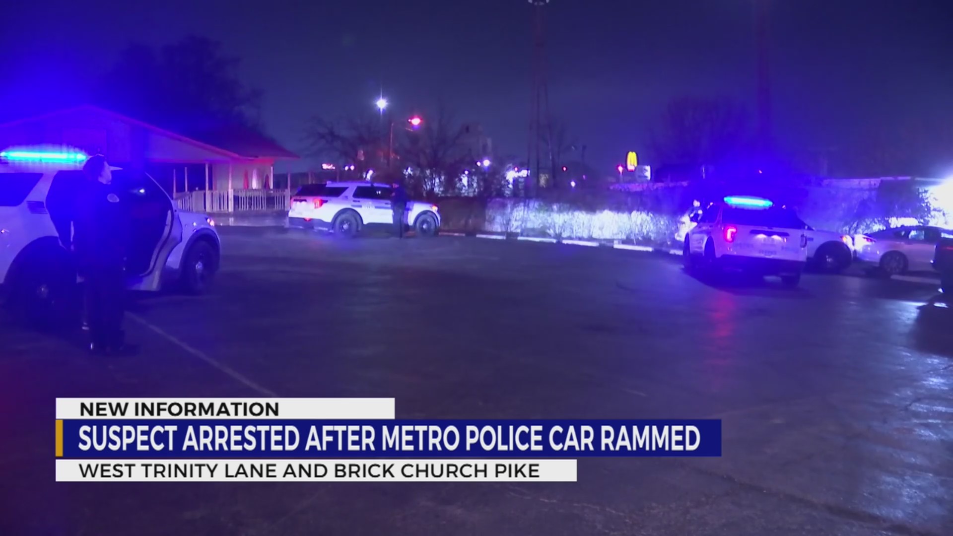 Man in custody after ramming into Metro police vehicle – WKRN News 2