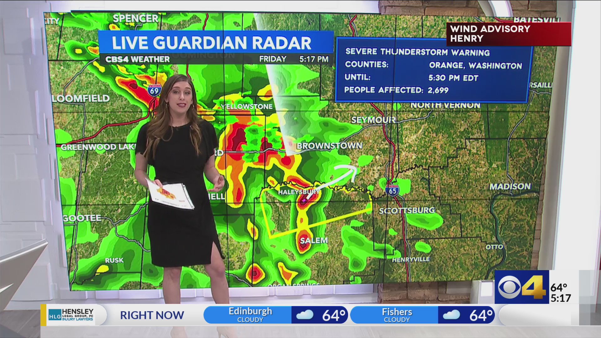 Alyssa forecasts severe weather in Indiana WTTV CBS4Indy