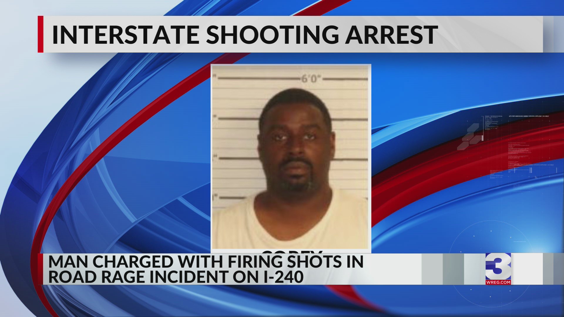 Man accused of firing shots in road rage incident on I-240 – WREG.com