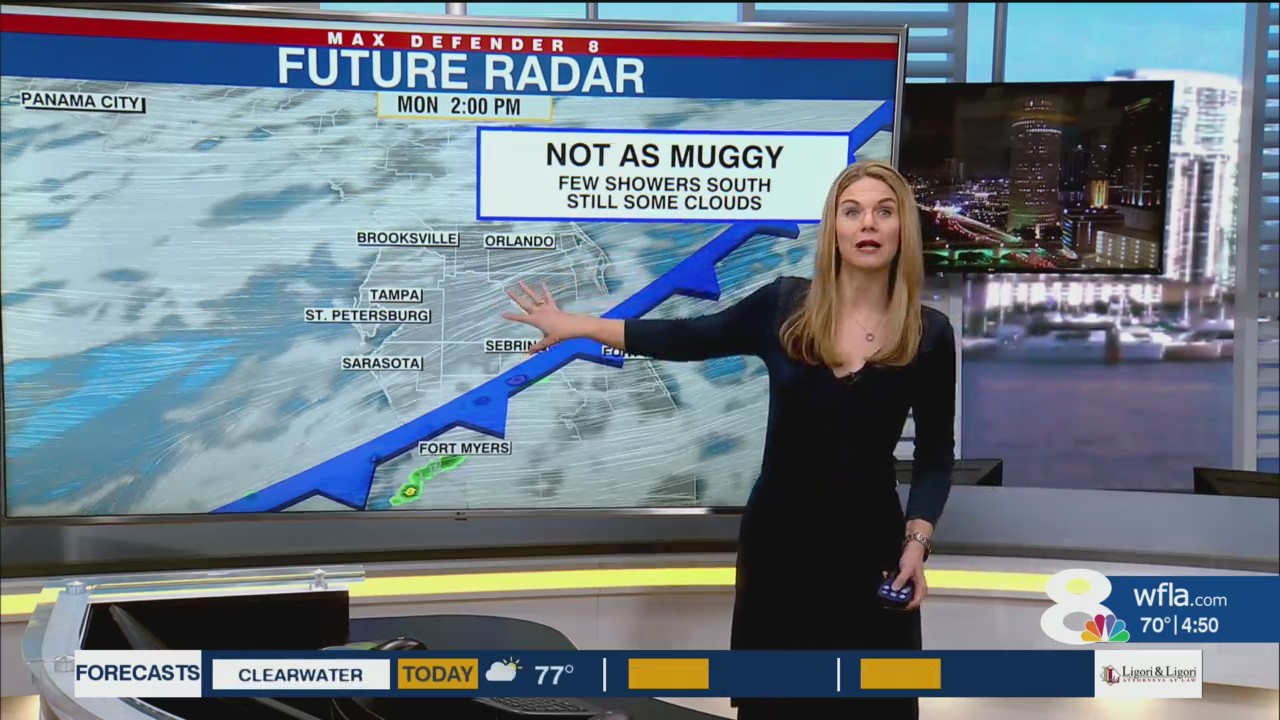 Lower humidity this afternoon, cooler air tomorrow – WFLA