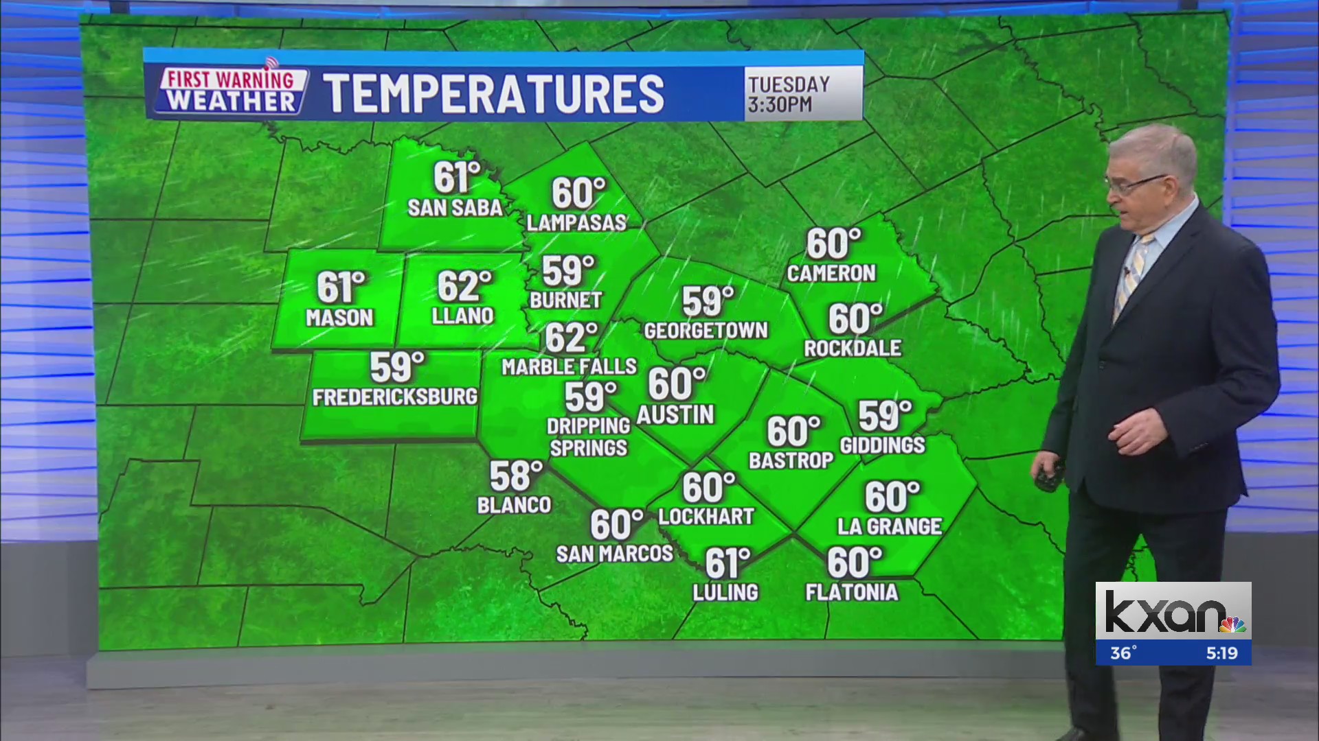 Tuesday Morning First Warning Weather KXAN Austin