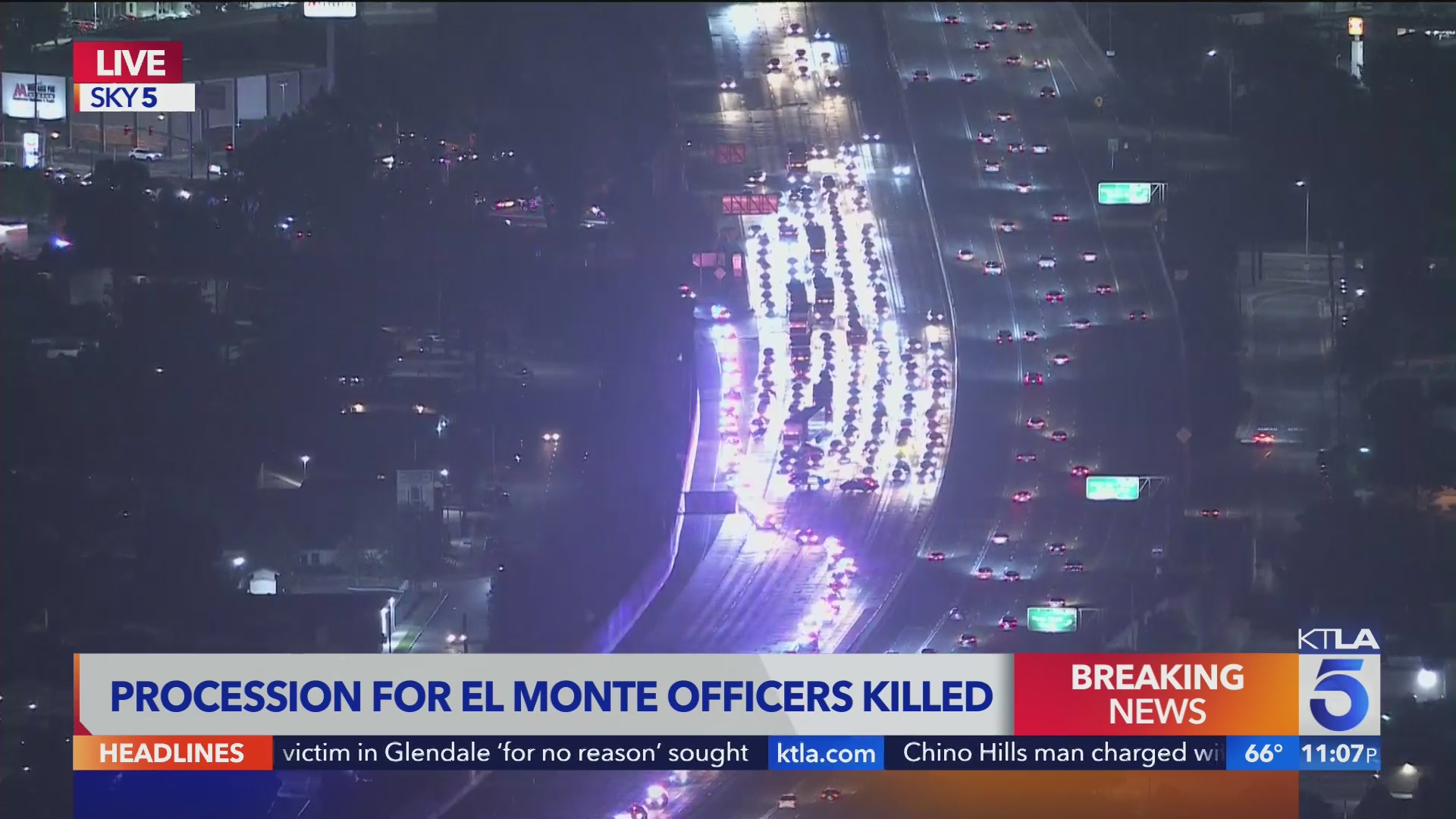 Procession held for El Monte officers killed in line of duty – KTLA