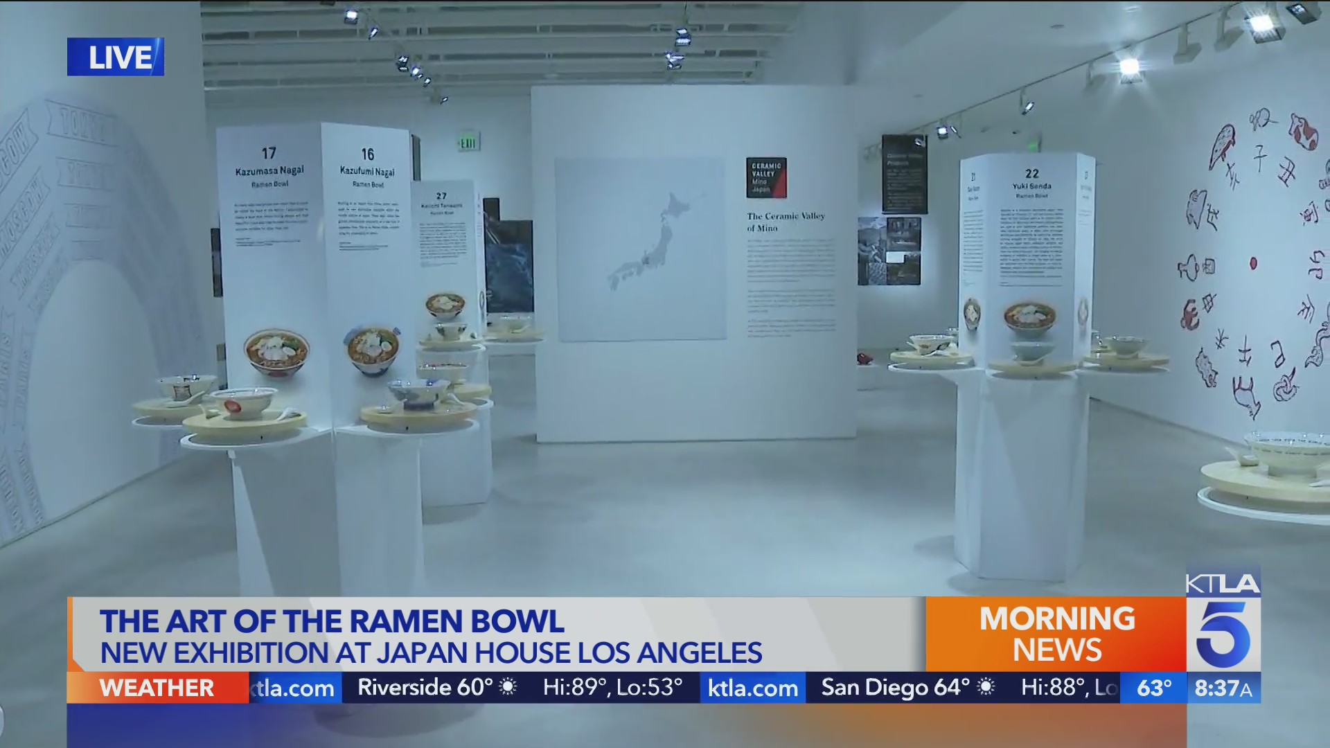New ramen exhibit opens at Japan House L.A. (8 a.m.) KTLA