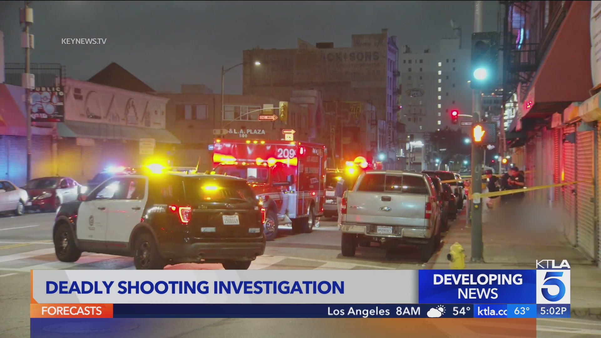 Fatal downtown Los Angeles shooting investigation – KTLA