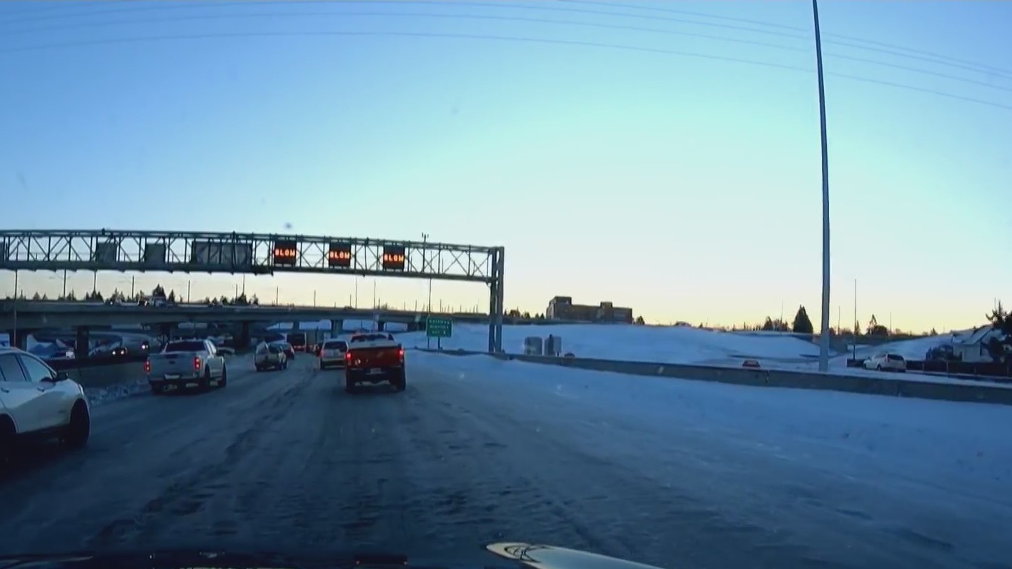 Ice-covered roads as crews work to clear snow, abandoned cars – KOIN.com
