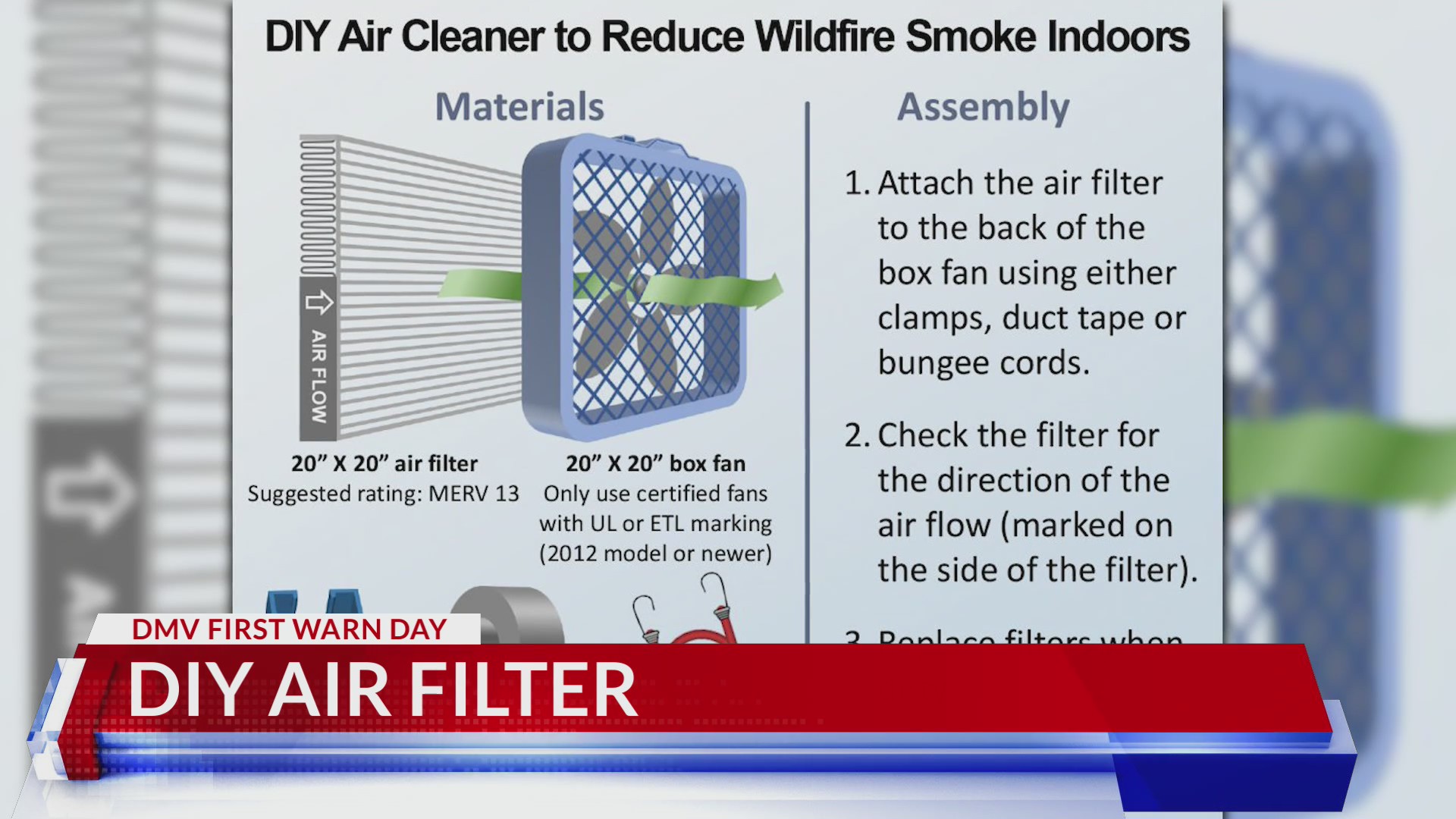 DIY Air Filter How to Make One for Your Home Using a Box Fan DC News