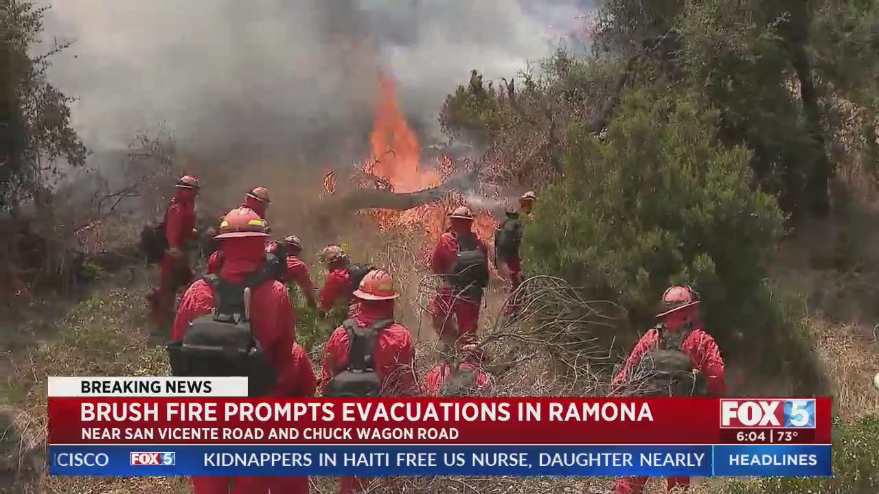 Brush Fire Prompts Evacuations In Ramona – FOX 5 San Diego & KUSI News