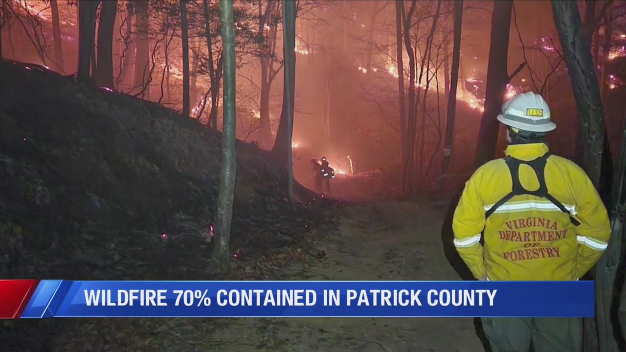 Patrick County wildfire grows to 1,080 acres, 65 contained WFXRtv