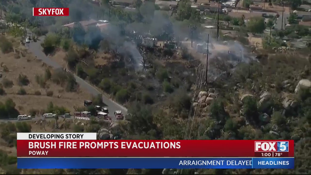Brush Fire Prompts Evacuations – FOX 5 San Diego & KUSI News