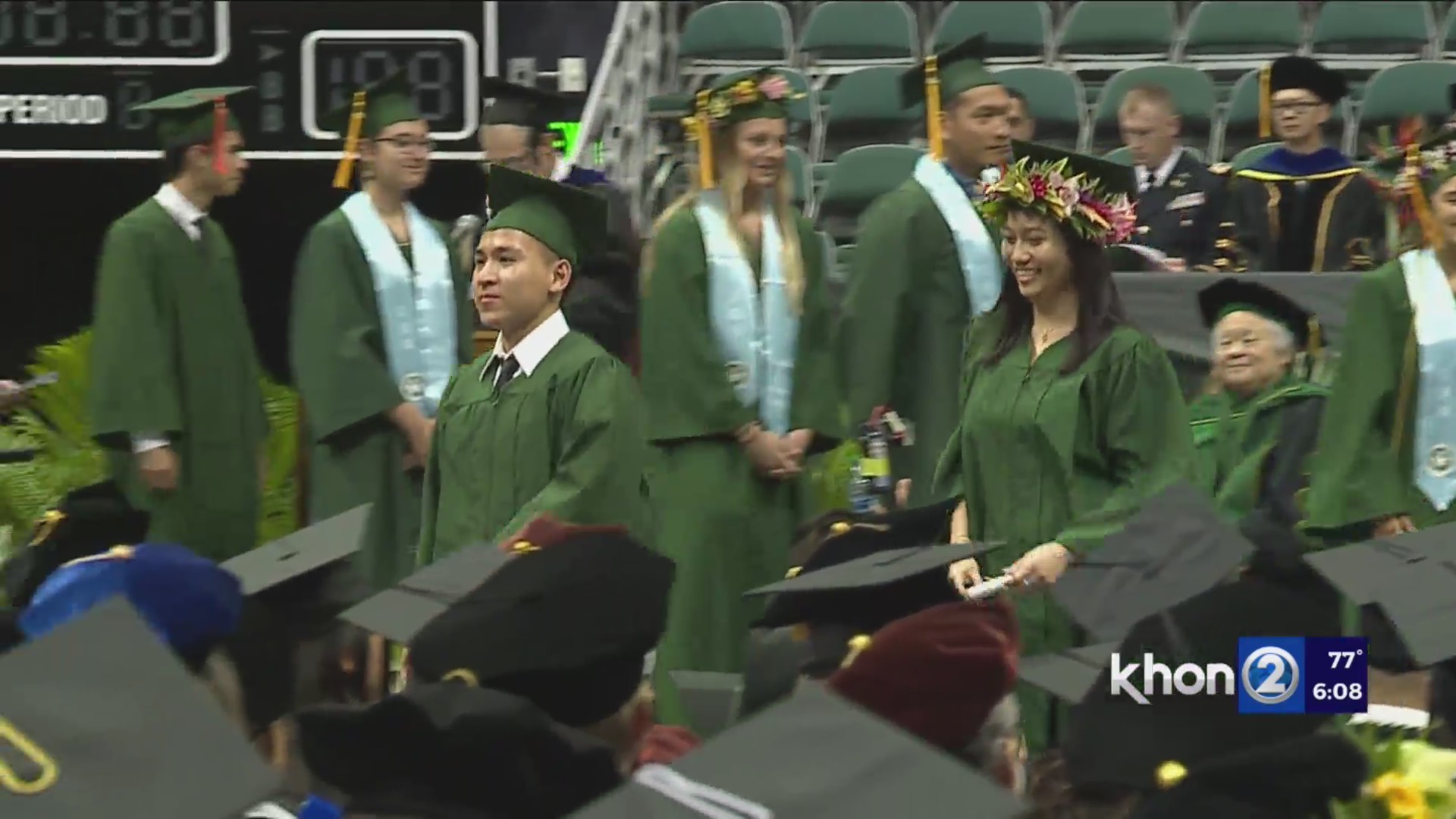 UH Manoa graduates celebrate their achievement KHON2