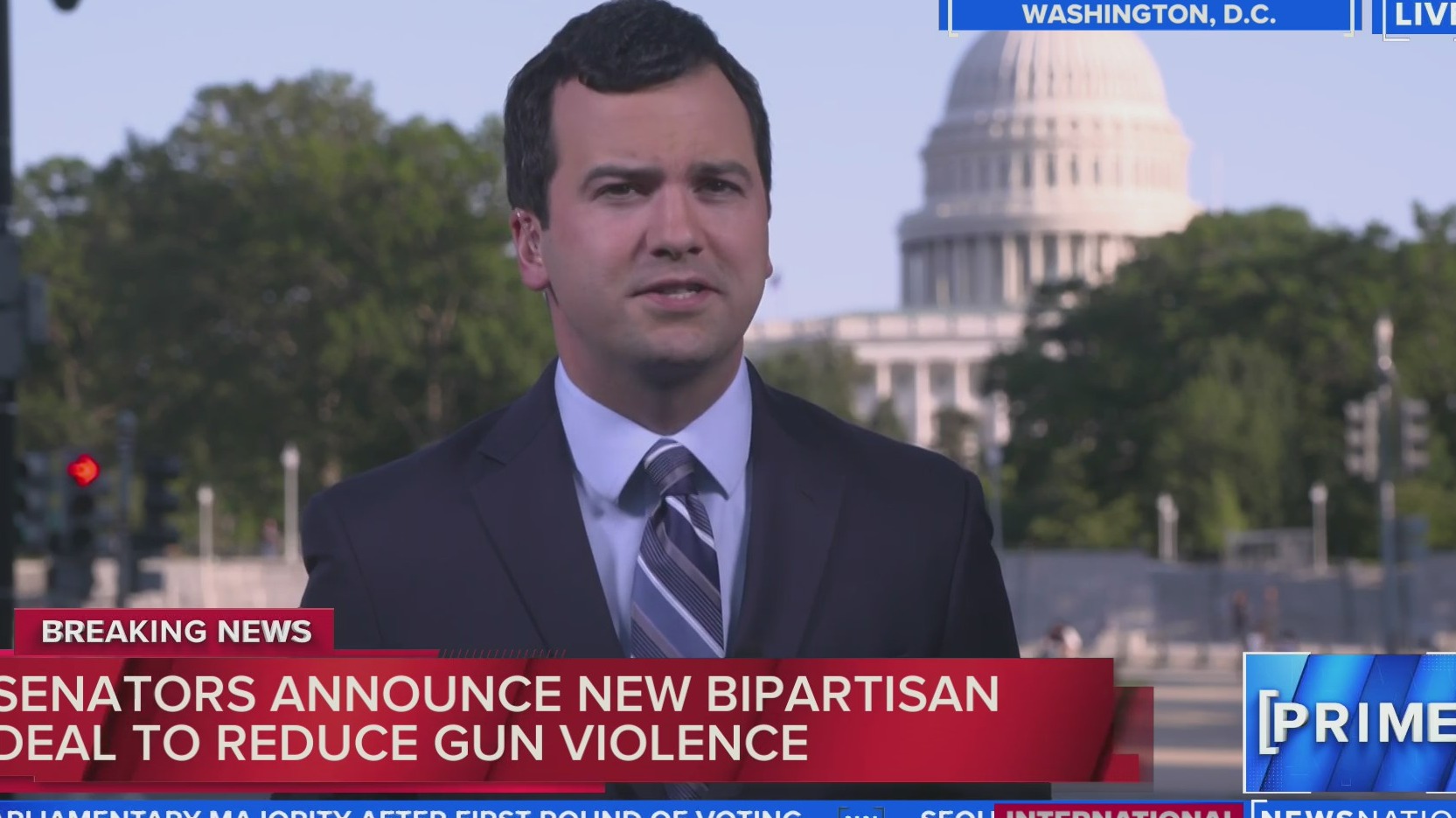 Senators announce new bipartisan framework to reduce gun violence ...