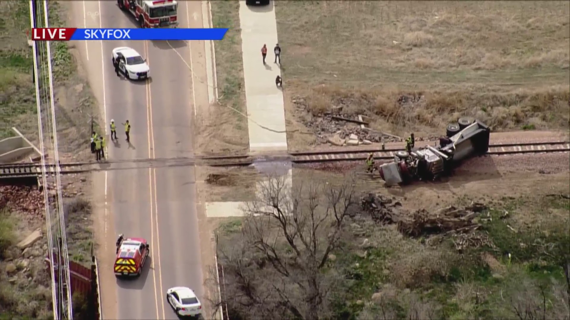 Dump truck struck by train in Johnstown FOX31 Denver