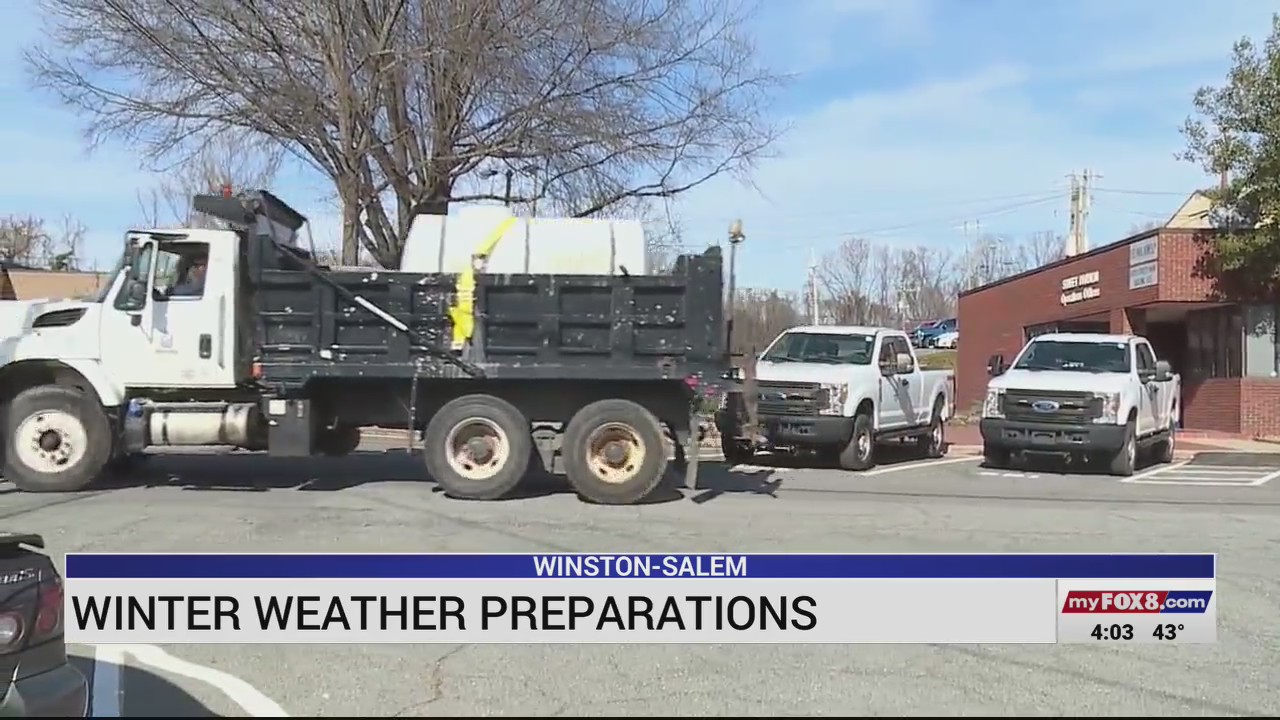 Winter weather preparations underway in Winston-Salem – FOX8 WGHP