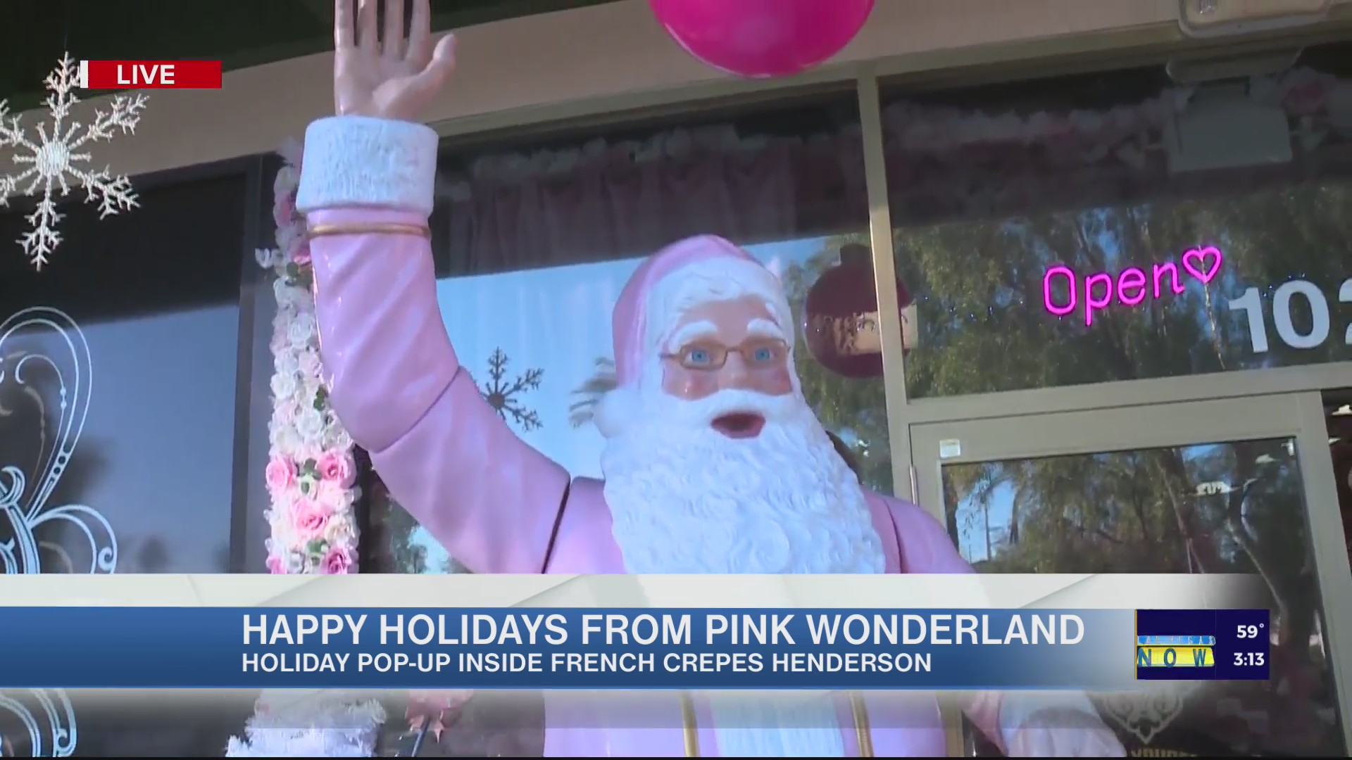 Holiday PopUp French Crepes Henderson Transforms Into “Pink