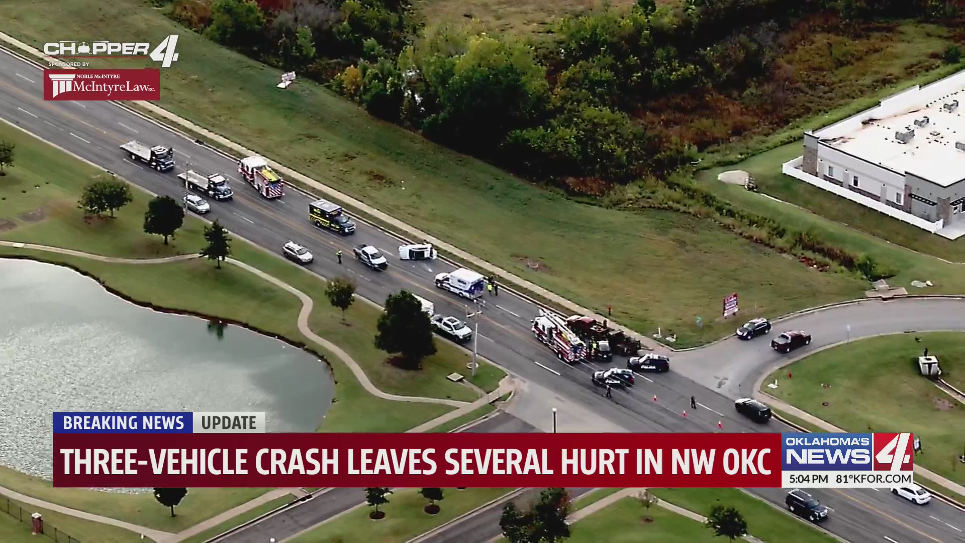 Three-vehicle crash leaves several hurt in NW OKC – KFOR.com Oklahoma City