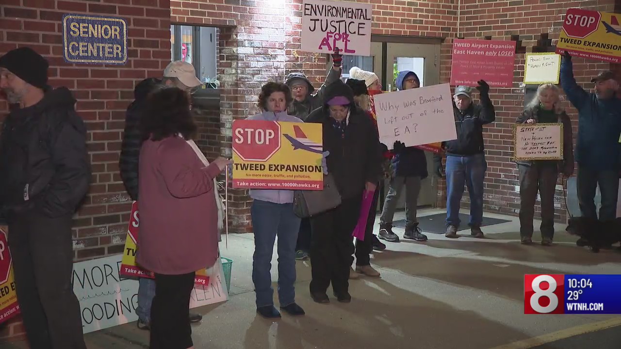 Protests erupt as East Haven plans to appeal FAA decision on Tweed ...