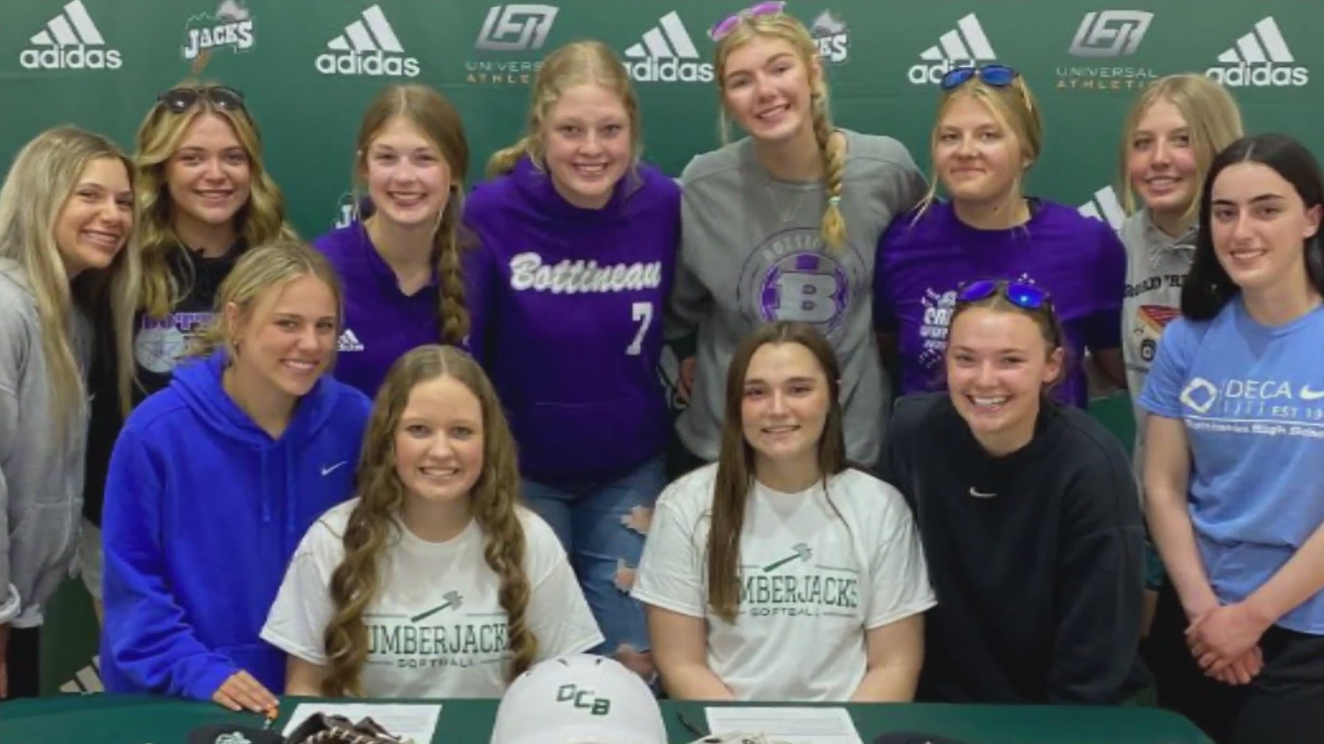Softball Bottineau’s Emma Rybchinski and Delani Tweed sign with DCB