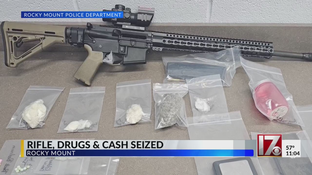 Crack, other drugs, AR15 seized in Rocky Mount, felon arrested, police