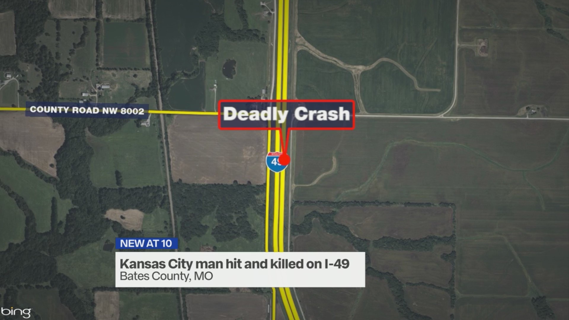 Kansas City man struck, killed by vehicle on I-49 in Bates County – FOX ...