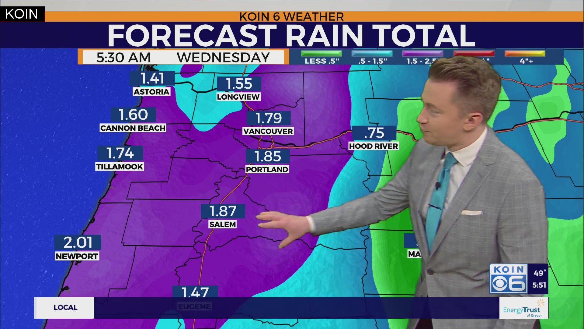Weather forecast: Wet weather sticking around, cooler temps also on the ...