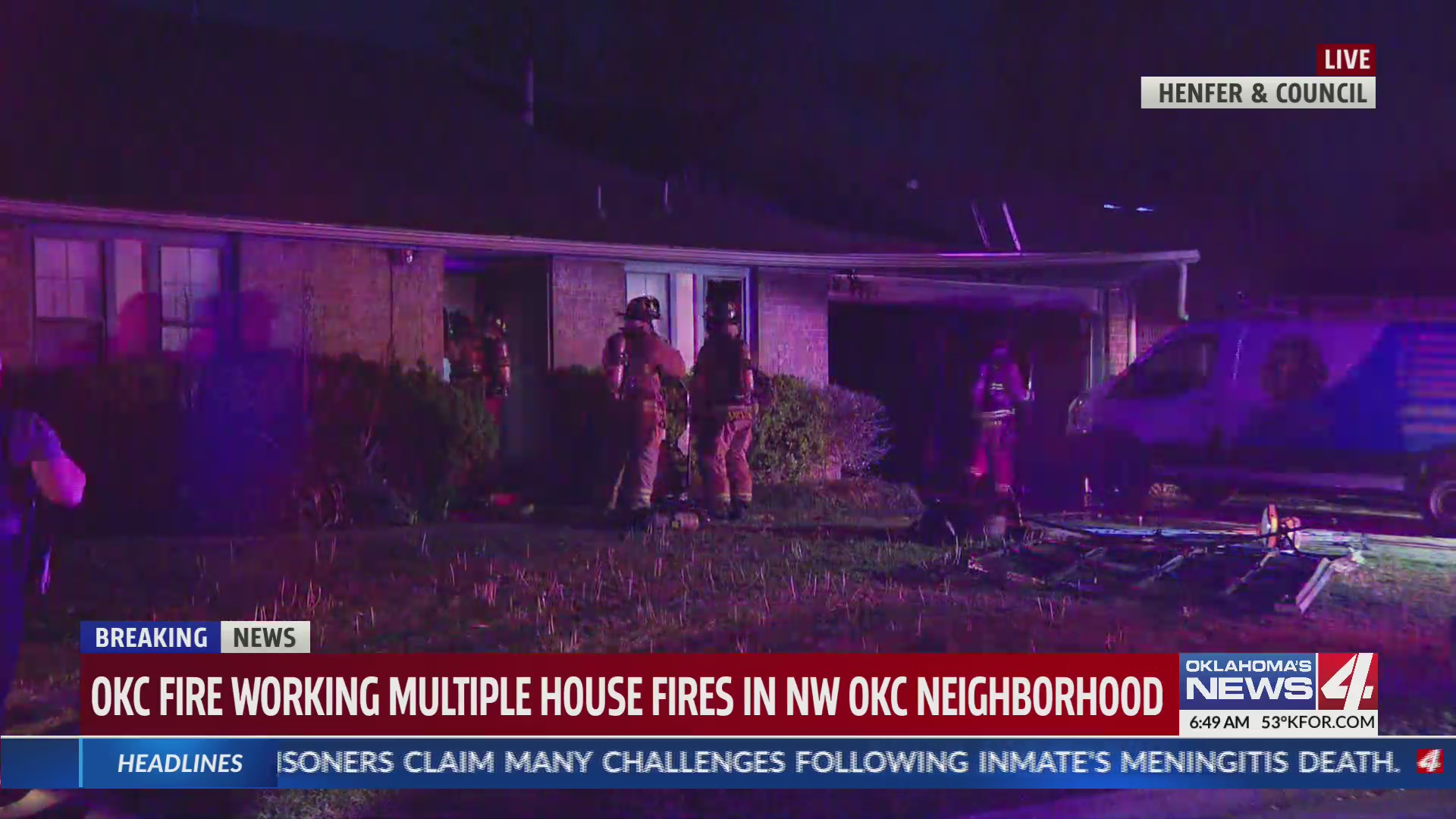 Emergency crews respond to multiple house fires in NW Oklahoma City ...