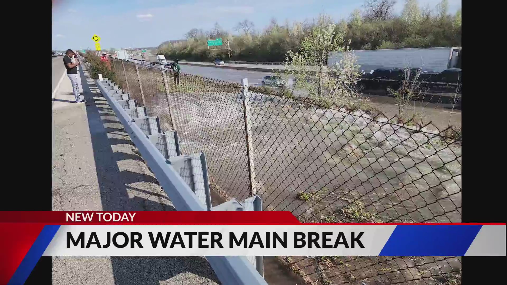 Water main break leads to traffic tie-ups on I-270 in north St. Louis ...