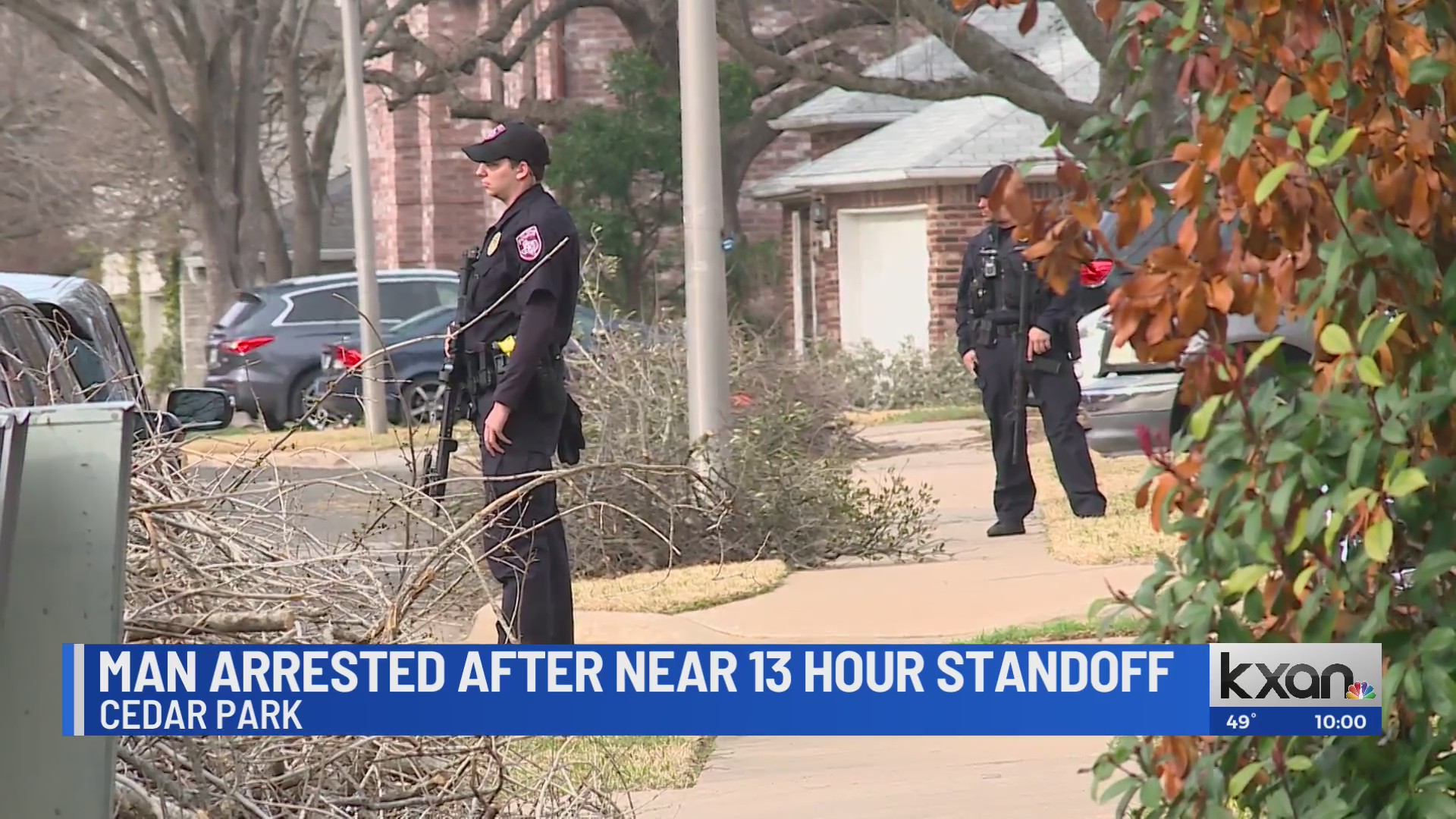 Man arrested after 13-hour standoff in Cedar Park – KXAN Austin