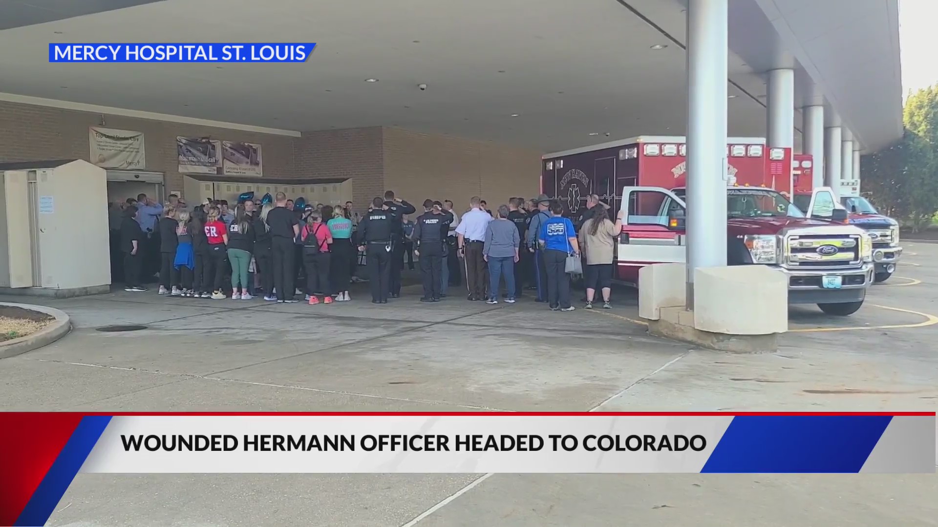 Grand sendoff for Hermann officer flown to Colorado for treatment – FOX 2