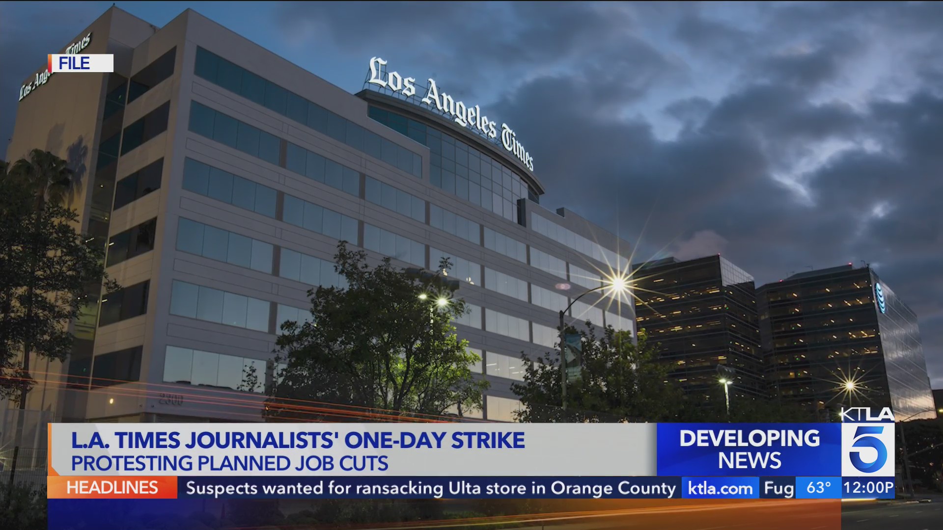 LA Times Guild calls for strike as owner warns of layoffs – KTLA
