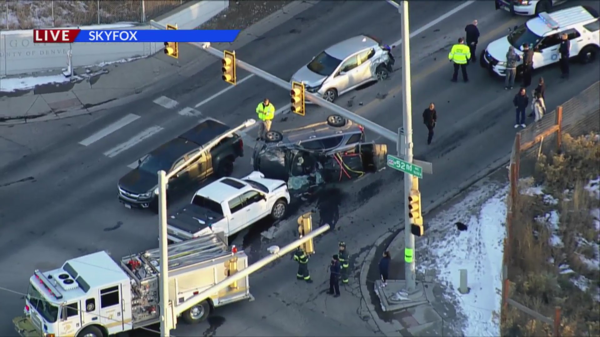 52nd closed at Sheridan after crash FOX31 Denver