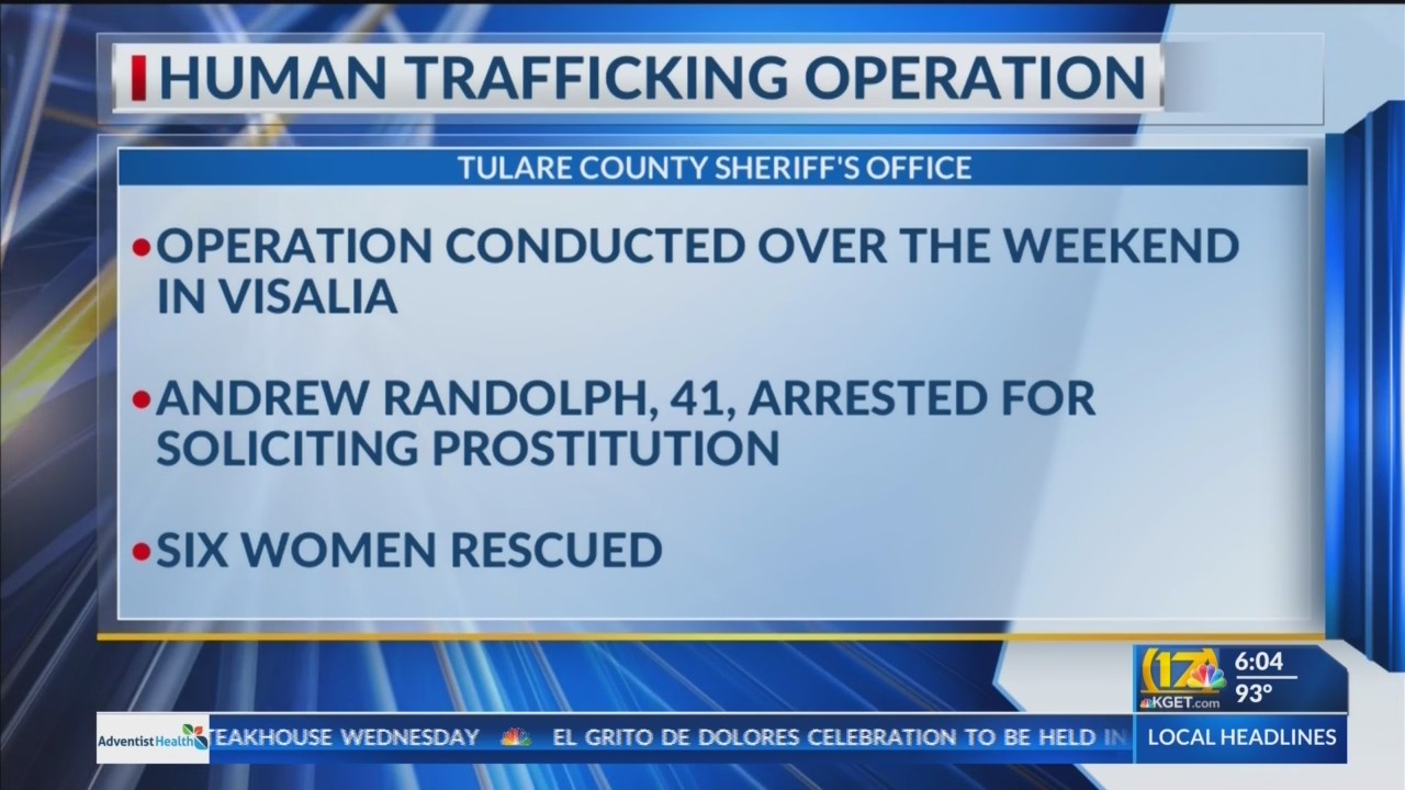 Bakersfield man among 7 arrested in human sex trafficking detail TCSO