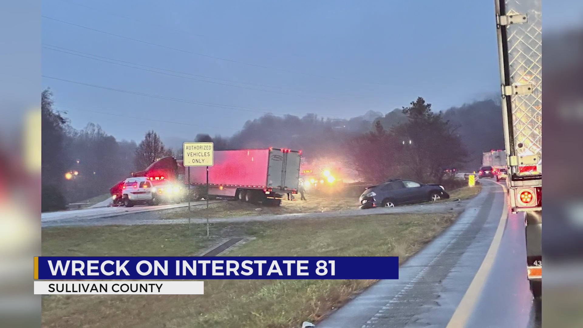 THP: 3 injured in multi-vehicle crash on I-81 in Sullivan County – WJHL ...