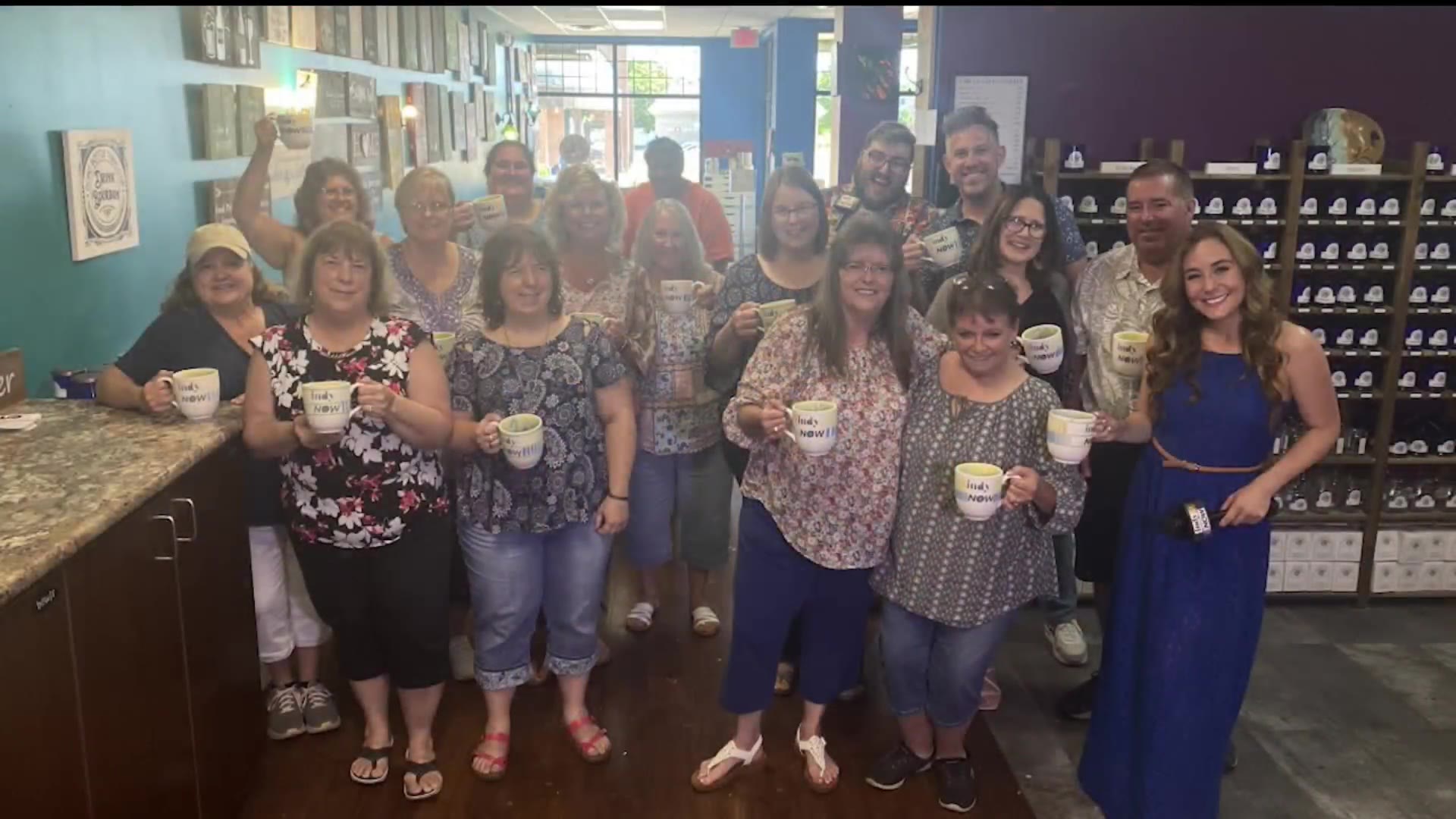 Fun with Indy Now viewers at Pottery By You! Fox 59