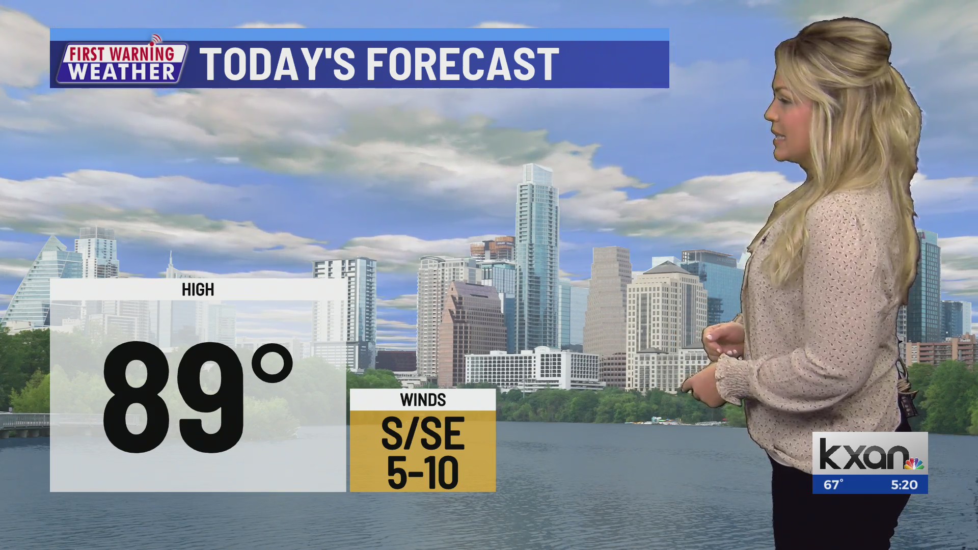First Warning Weather with Kristen Currie KXAN Austin