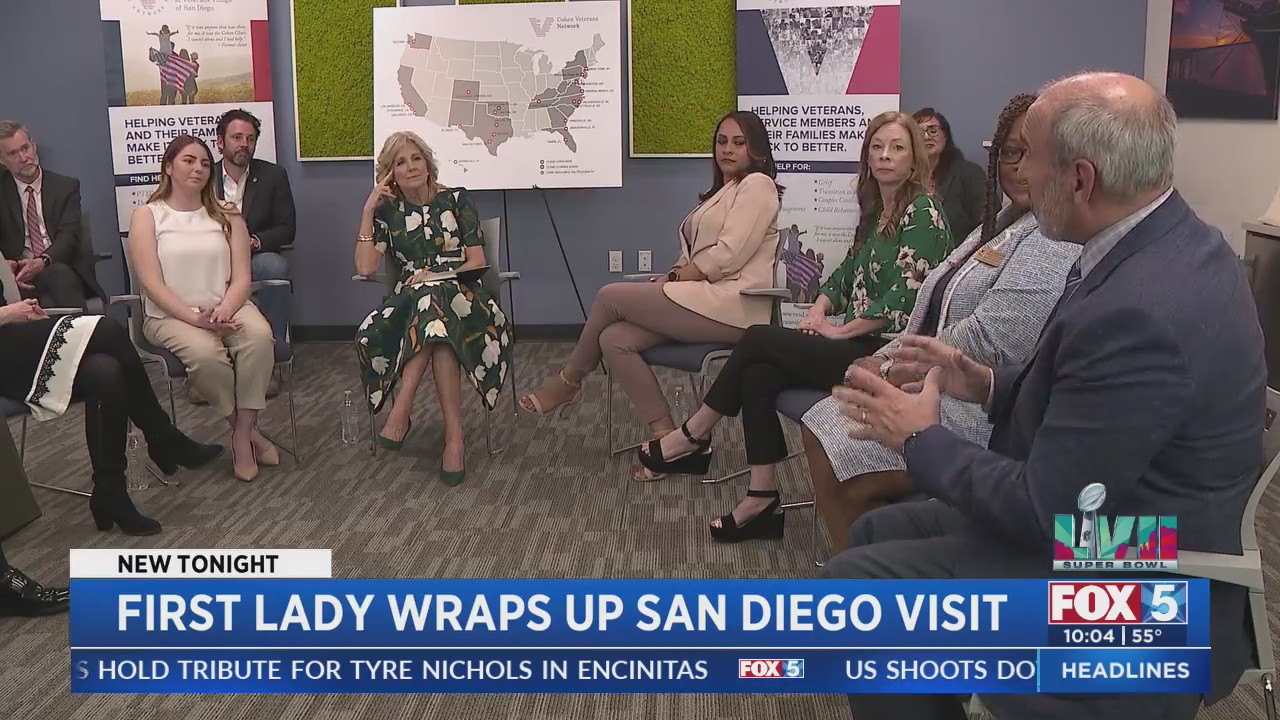 First Lady Wraps Up San Diego Visit – FOX 5 San Diego & KUSI News