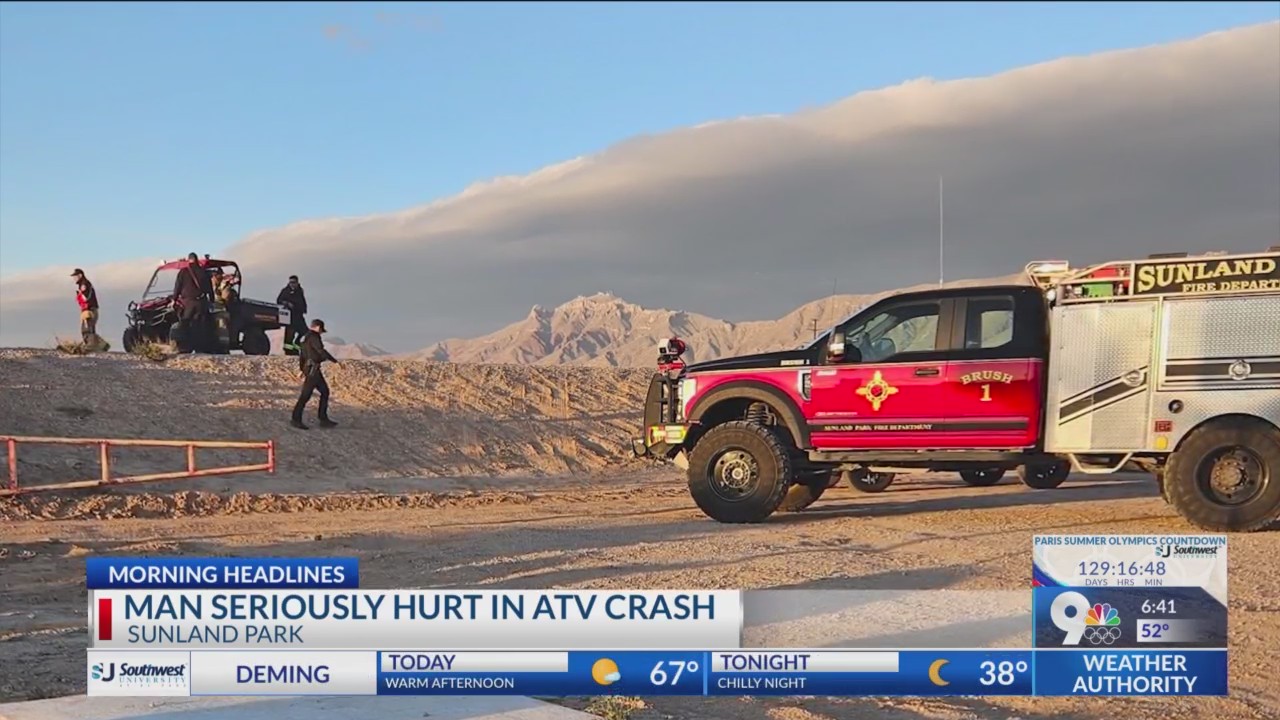 Man seriously hurt in ATV crash in Sunland Park – KTSM 9 News