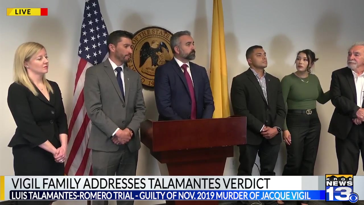 Attorney General, Vigil family address guilty verdict in Luis