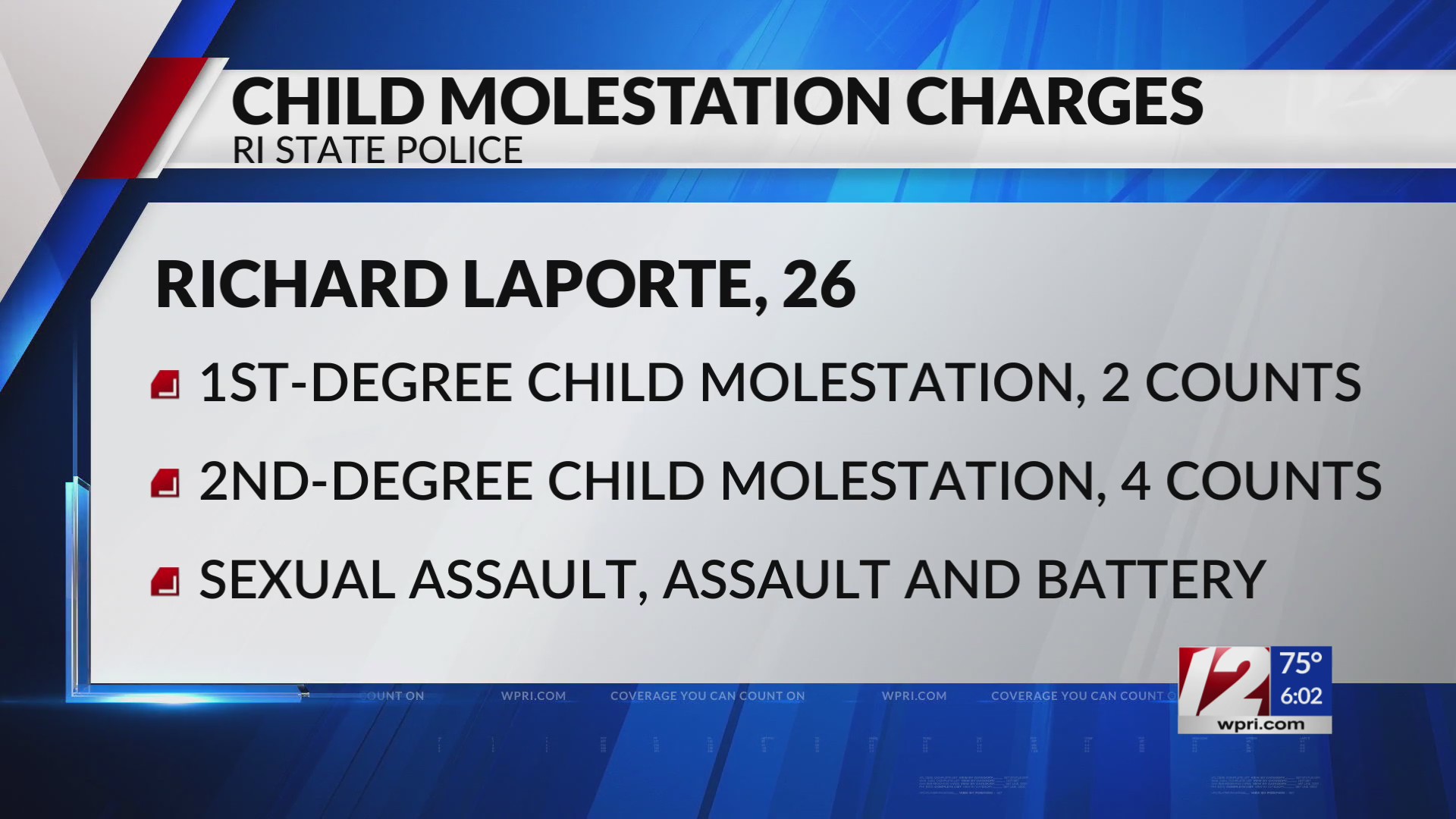 Johnston man charged with multiple counts of child molestation – WPRI.com