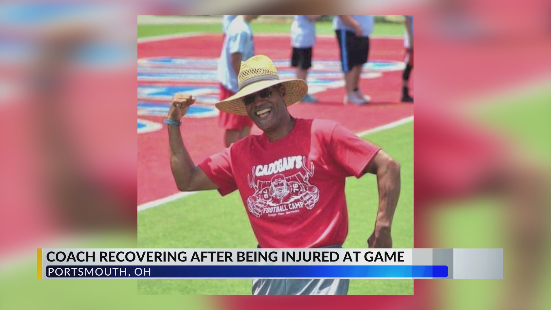 Coach recovering after injury at Portsmouth High School football game